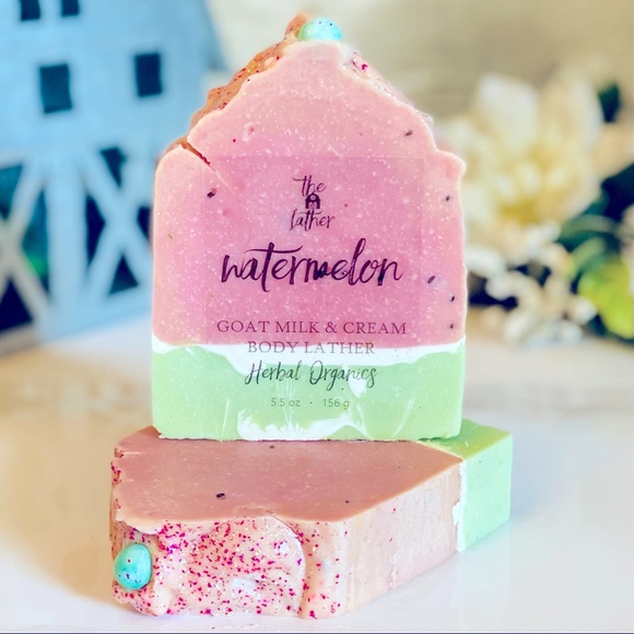 🍉Watermelon Goat Milk & Cream EssentialOil Lather - Picture 2 of 3